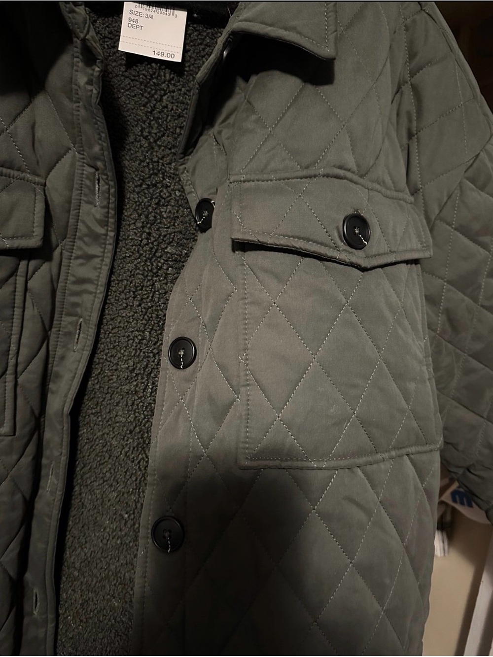 Good American Shacket size 3/4 - Picture 4 of 5